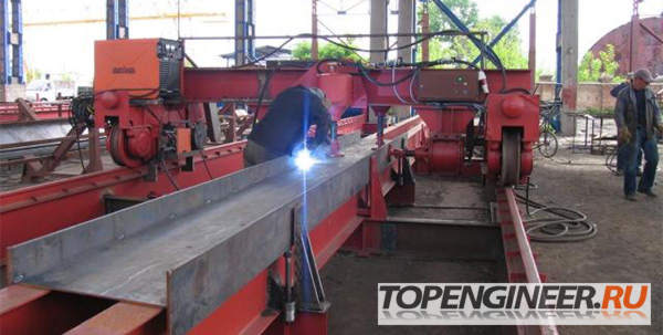 Изготовление сварной балки - подготовка к сварке