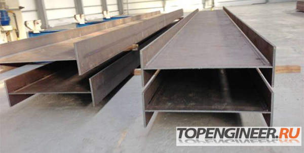 Изготовление сварной балки - склад готовой продукции