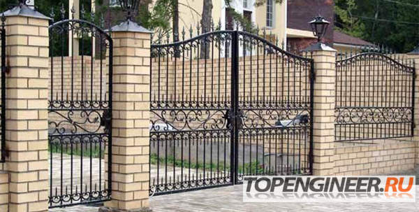 Изготовление ворот - кованная форма