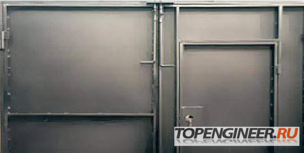 Изготовление ворот - вид сзади