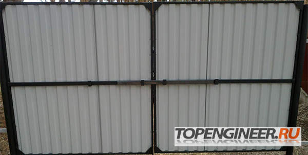 Изготовление ворот - из проф листа